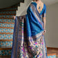 Vishnu Weaves Women's Rama Paithani Silk Zari Woven Saree with Blouse - Swadesiicart