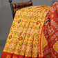 Yellow And Red Coloured Patola Print Semi Chanderi Saree By Gayathri Reddy Designer Studio | Swadesiicart