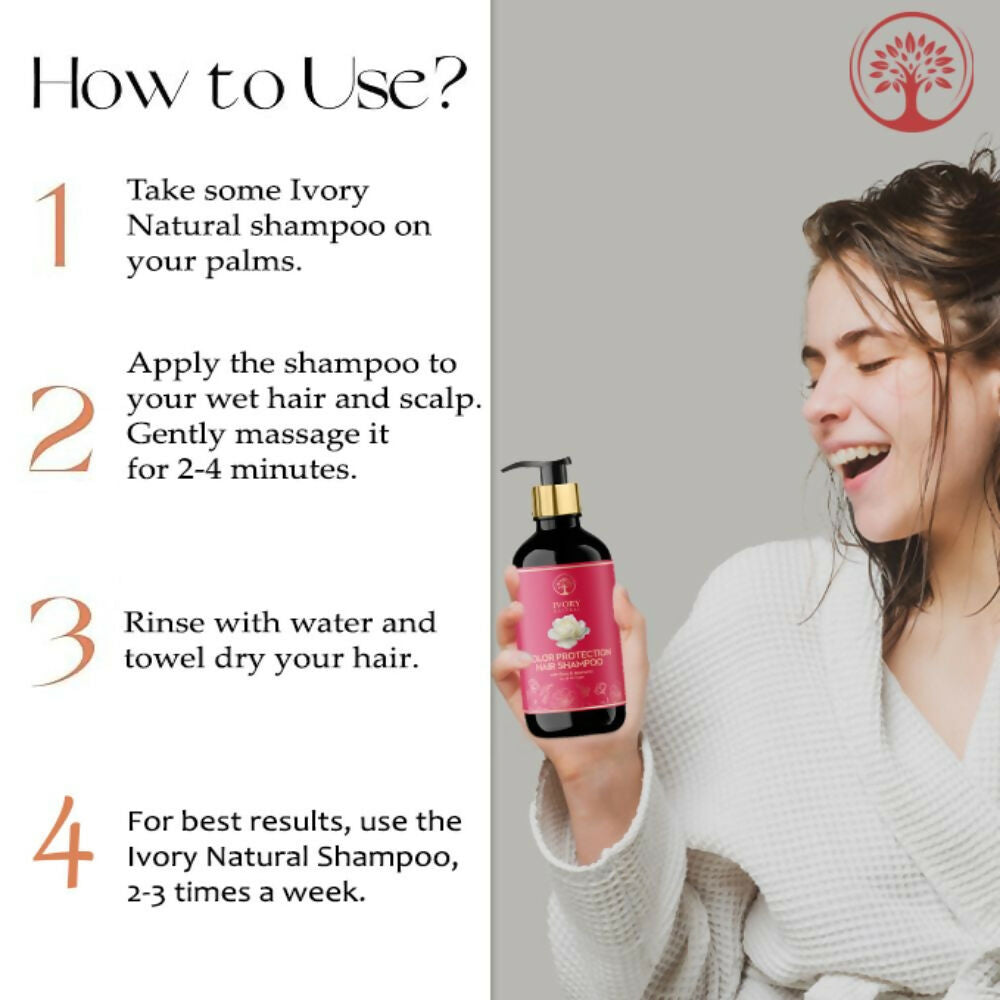 Ivory Natural Color Protection Hair Shampoo - Natural Solution For Coloured Hair | Swadesiicart