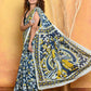 Very Much Indian Handblock Printed Cotton Saree With Natural Dyes | Swadesiicart
