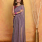 Very Much Indian Designer Mul Cotton Handloom Saree with Sequins - Dual Tone Lavender | Swadesiicart