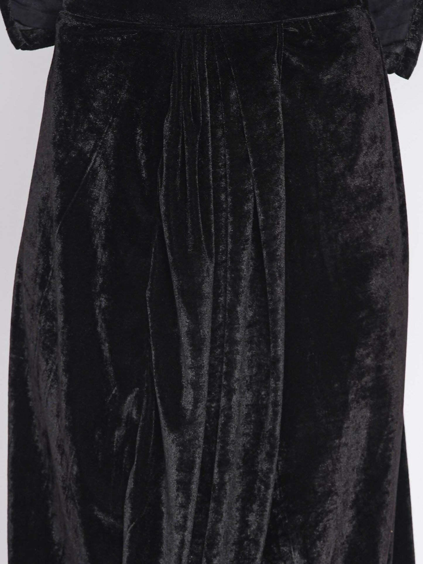 Women Republic Black Velvet Embroiderd Koti With Dhoti Pants | Swadesiicart