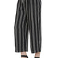 Asmaani Black Color Rayon Fabric Stripped Palazzo