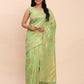 Shree Shyam Fashion Linen Cotton Green Saree