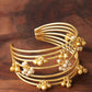 Mominos Fashion Johar Kamal Matt Golden Ghungroo Bracelet