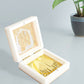 Golden Peacock White 24 CT Gold Polished Ram Darbar Prayer Box | Swadesiicart