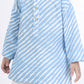 Breathables Kids Cotton Night Suit – Blue Striped Kurta & Pyjama Co-Ord Set For Boys & Girls