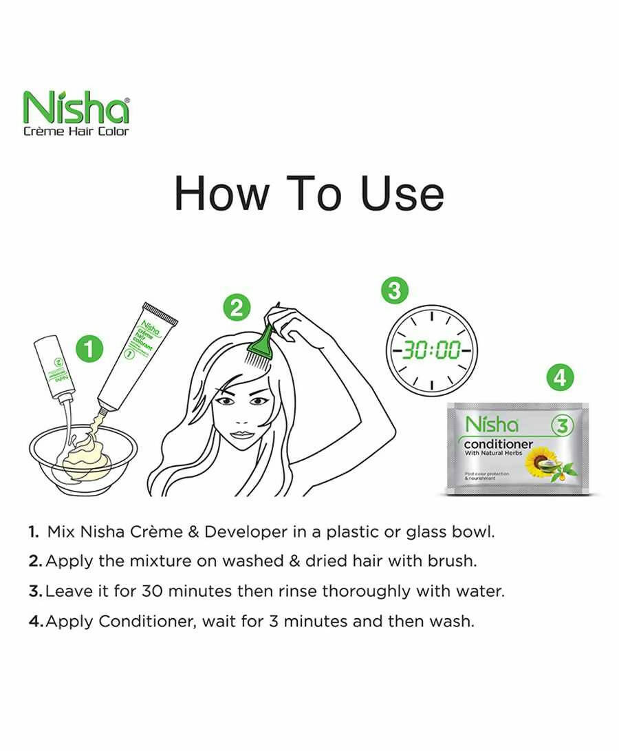 Nisha Creme Hair Color Golden Blonde - Swadesiicart