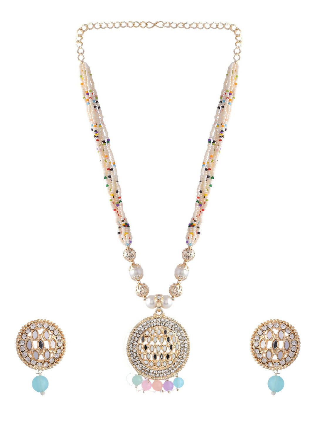 VOJ Women Multi Color stainless steel Jewellery Set - Swadesiicart