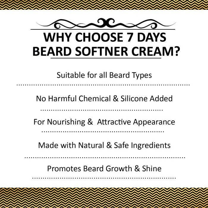 7 Days Beard Softener Cream - Swadesiicart