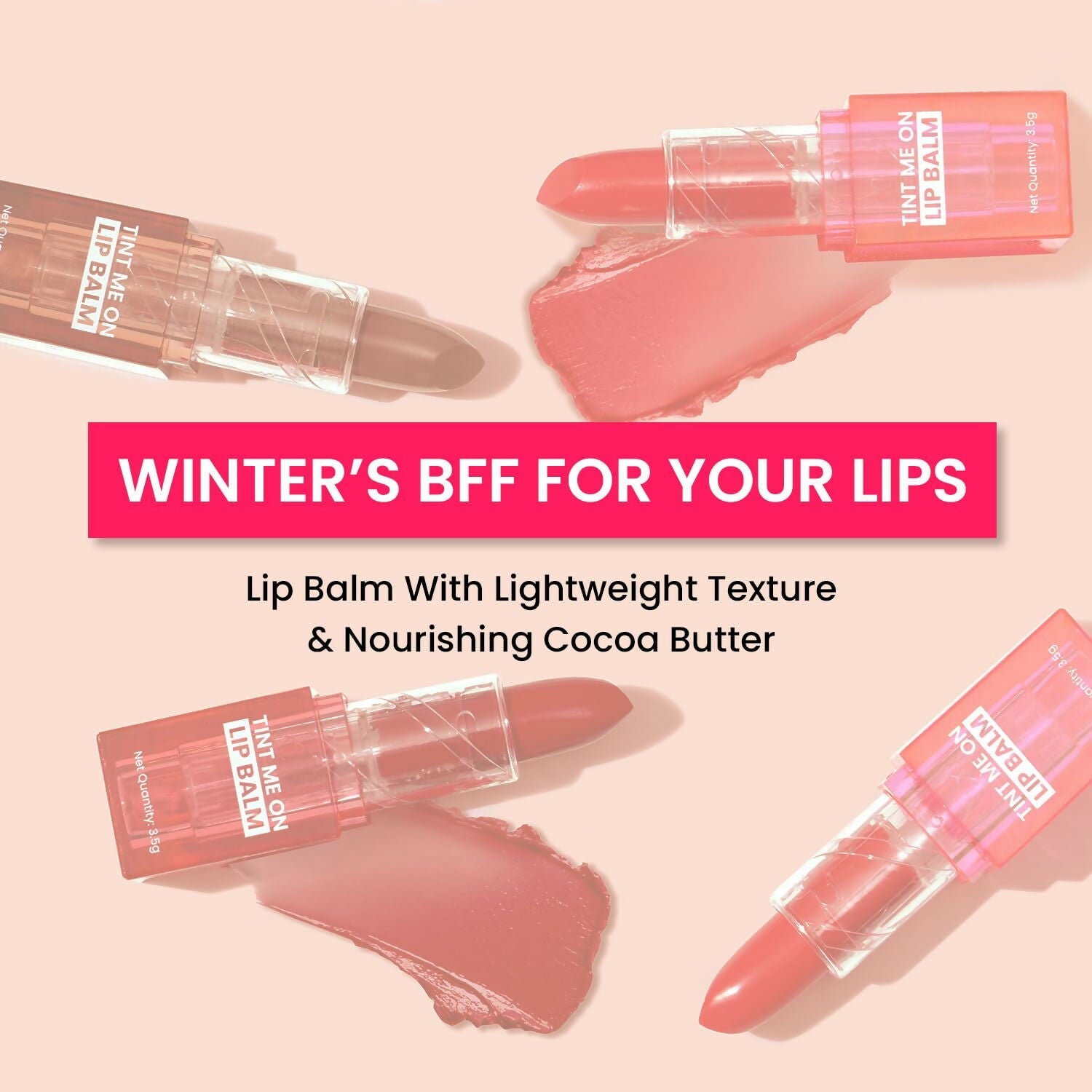 Swiss Beauty Tint Me On Lip Balm - Pink Macaroon | Swadesiicart