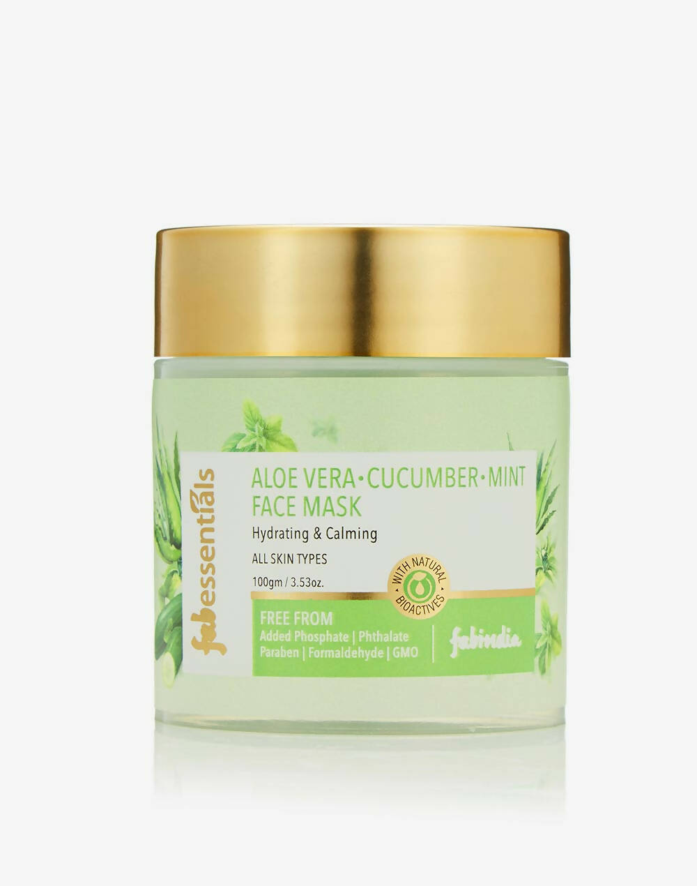Fabessentials Aloe Vera Cucumber Mint Face Mask - FabIndia Limited