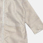 Ahalyaa Poly Silk Gold Printed Straight Kids Kurta With Palazzo For Girls | Swadesiicart