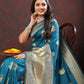 Lorenvalley Fashion Rama Soft Silk Woven Design Gold Zari Weaving Saree - Swadesiicart