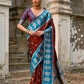 Vishnu Weaves Women's Coffee Kanchi Silk Woven Saree with Blouse - Swadesiicart