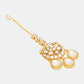 Ruby Raang 22k Gold Polished Kundan Maang Tikka | Swadesiicart