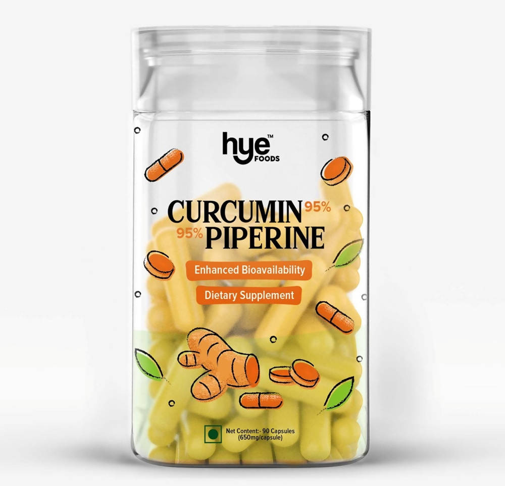 Hye Foods Curcumin Piperine Capsules | Swadesiicart