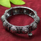 Mominos Fashion Kamal Johar Oxidised Silver-Plated Handcraft Bracelet