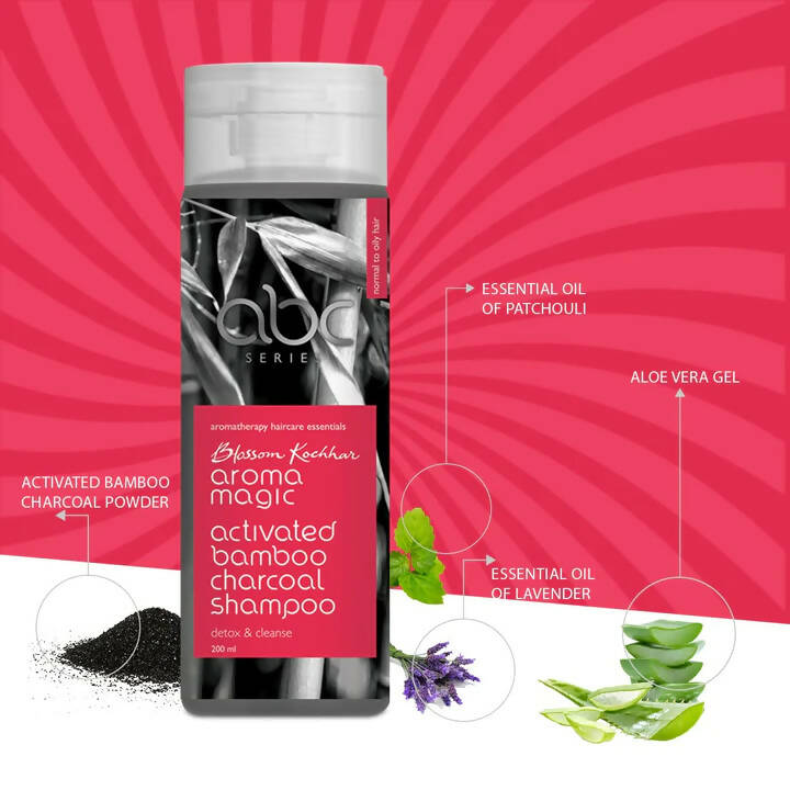 Blossom Kochhar Aroma Magic Activated Bamboo Charcoal Shampoo - Swadesiicart
