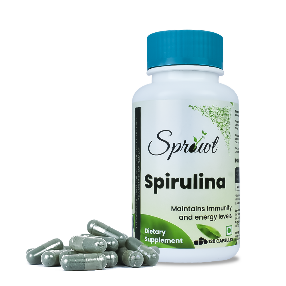 Sprowt Spirulina Capsules - Myupchar