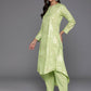 Ahalyaa Women's Traditional wear Kurta Set - Green | Swadesiicart