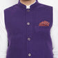 Even Apparels Purple Wool Men's Nehru Jacket-Contrast Lining-Inbuilt Pocket Square | Swadesiicart