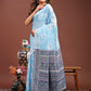 Shree Shyam Fashion Anaya Sky Blue Linen Cotton Saree
