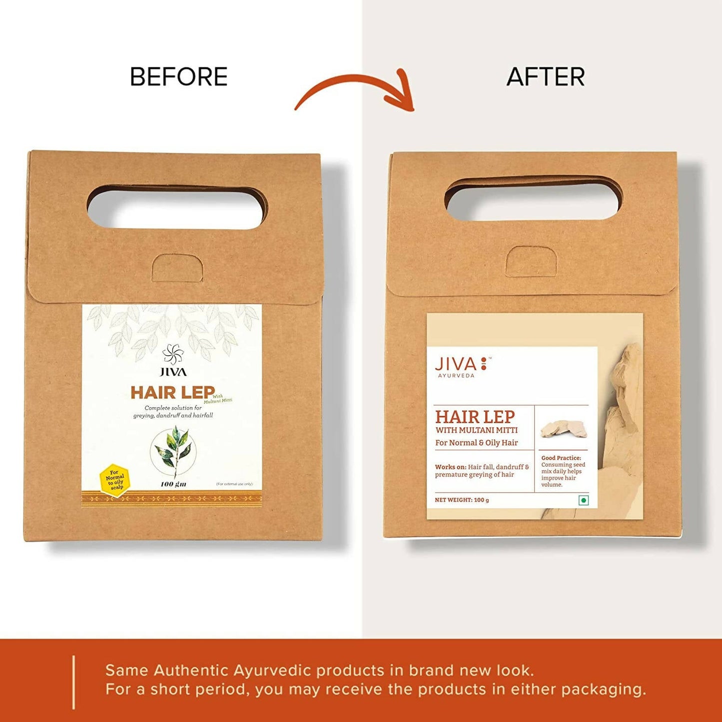 Jiva Ayurveda Hair Lep with Multani Mitti - Swadesiicart