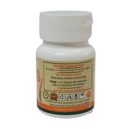Deep Ayurveda Curcumin 500mg Veg Capsules - Swadesiicart