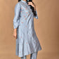 Morchari Women And Hand Embroidery Co-Ord Set-Grey - Swadesiicart