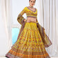 Wedding Designer Yellow Chinon Lehengha Choli - Anbazaar | Swadesiicart