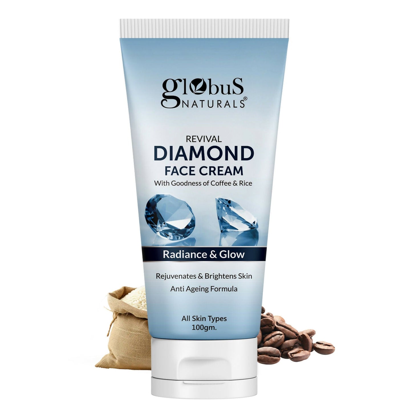 Globus Naturals Revival Diamond Face Cream, Suitable For All Skin Types | Swadesiicart