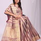 Shree Shyam Fashion Organza Purple Saree