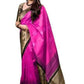DEIANA'S Beautiful Designer Golden zari Soft Lichi Silk Saree - Pink - Swadesiicart