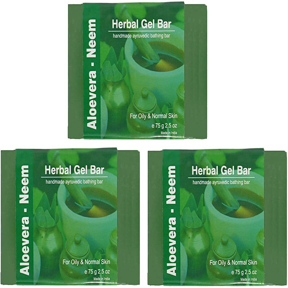 Jain Aloe Vera Neem Herbal Gel Bar | Swadesiicart