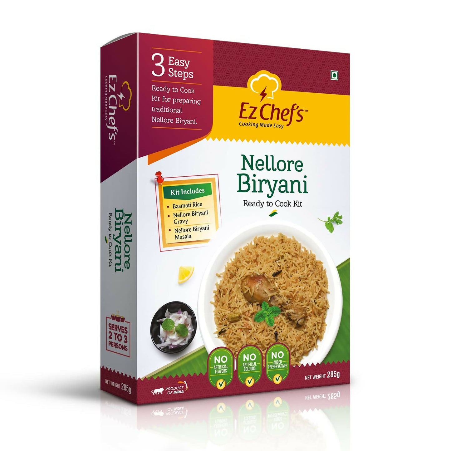 Ez Chef's Nellore Biryani Kit (Andhra Biryani) - Andhra's Famous Biryani | Swadesiicart