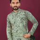 Anaita Green Chikankari Work Viscose Rayon Straight Kurta