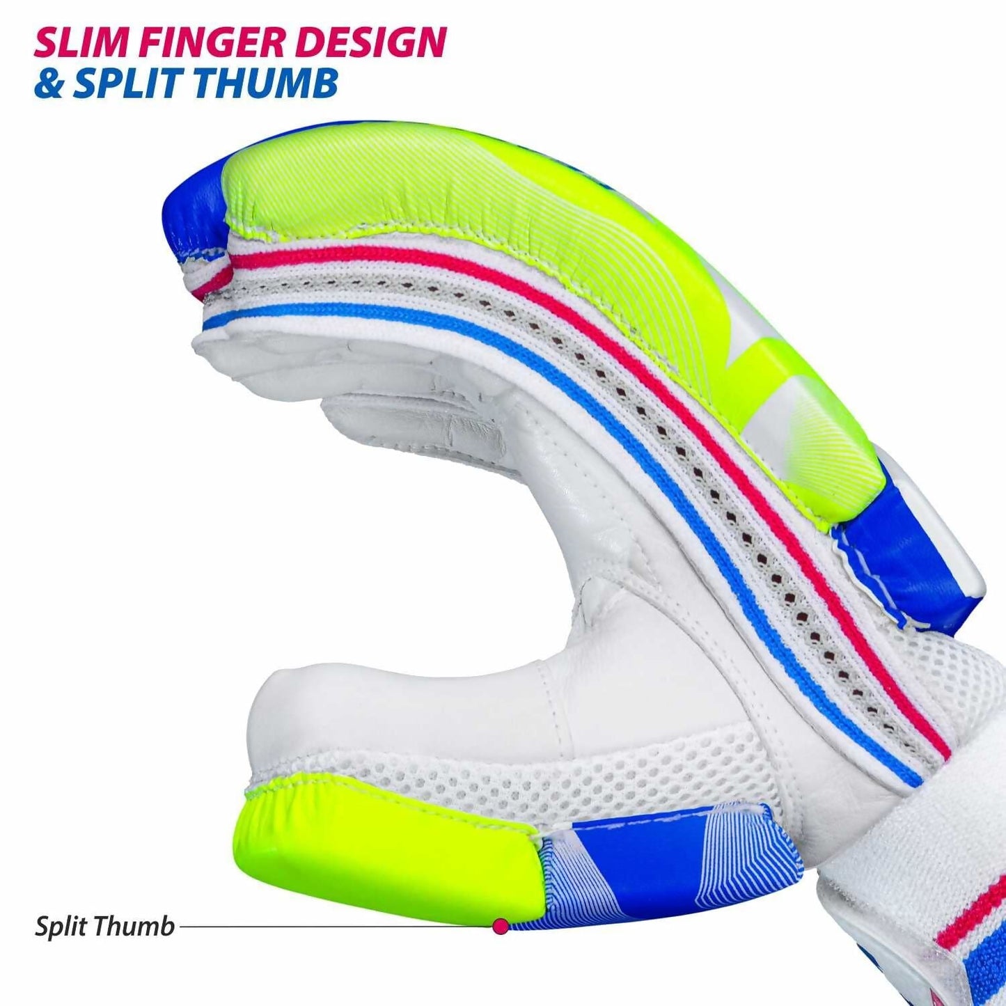 DSC Intense Attitude Men's Cricket Batting Gloves (Colour May Vary) - Swadesiicart