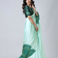 Vastranavya Electric Blue Mandalaa Print Freehand Ready to Wear Saree | Swadesiicart