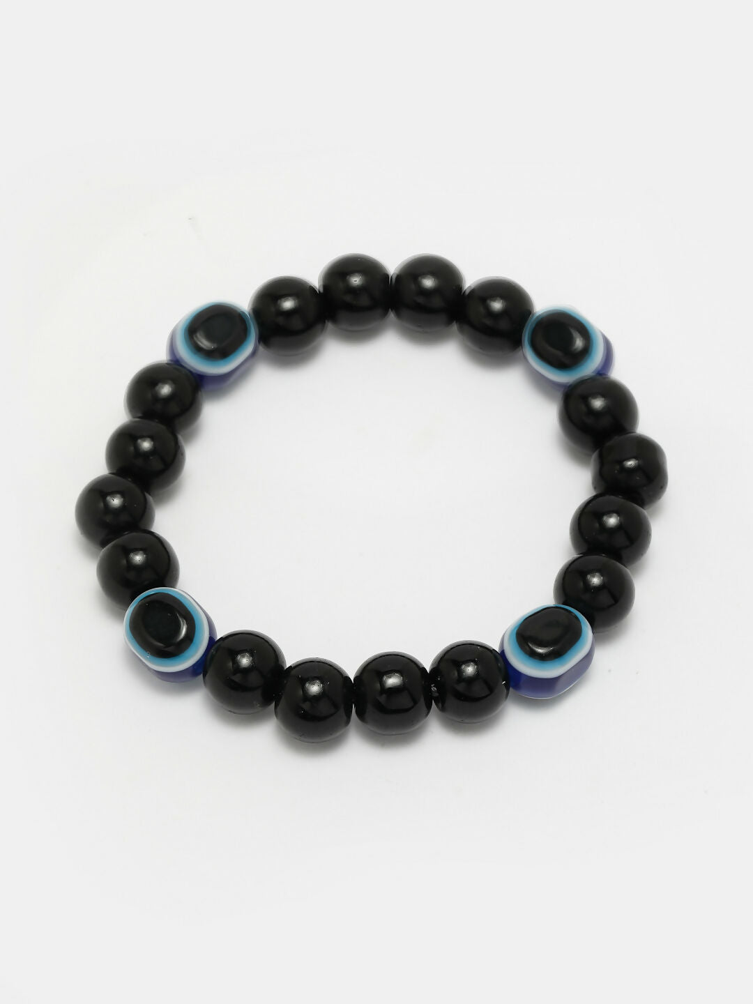 NVR Men & Women Evil Eye Beaded Adjustable Bracelet - Swadesiicart