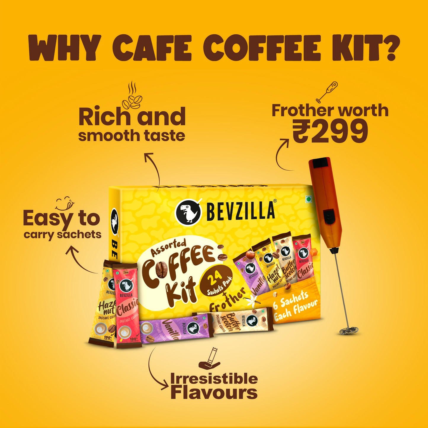 Bevzilla Cafe Coffee Kit | Swadesiicart