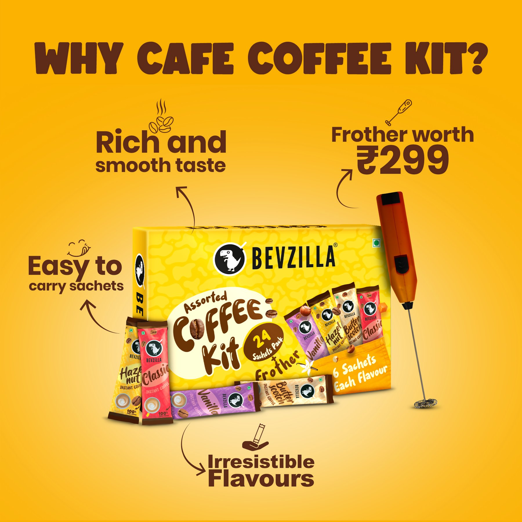 Bevzilla Cafe Coffee Kit | Swadesiicart