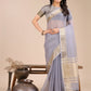 Shree Shyam Fashion Seoul Grey Organza Saree