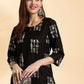 Anouk Women Printed Thread Work Kurta - Swadesiicart