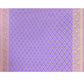 Joban Fashion Shade Of Orchid Crepe Chiffon Pure Handloom Banarasi Silk Saree | Swadesiicart