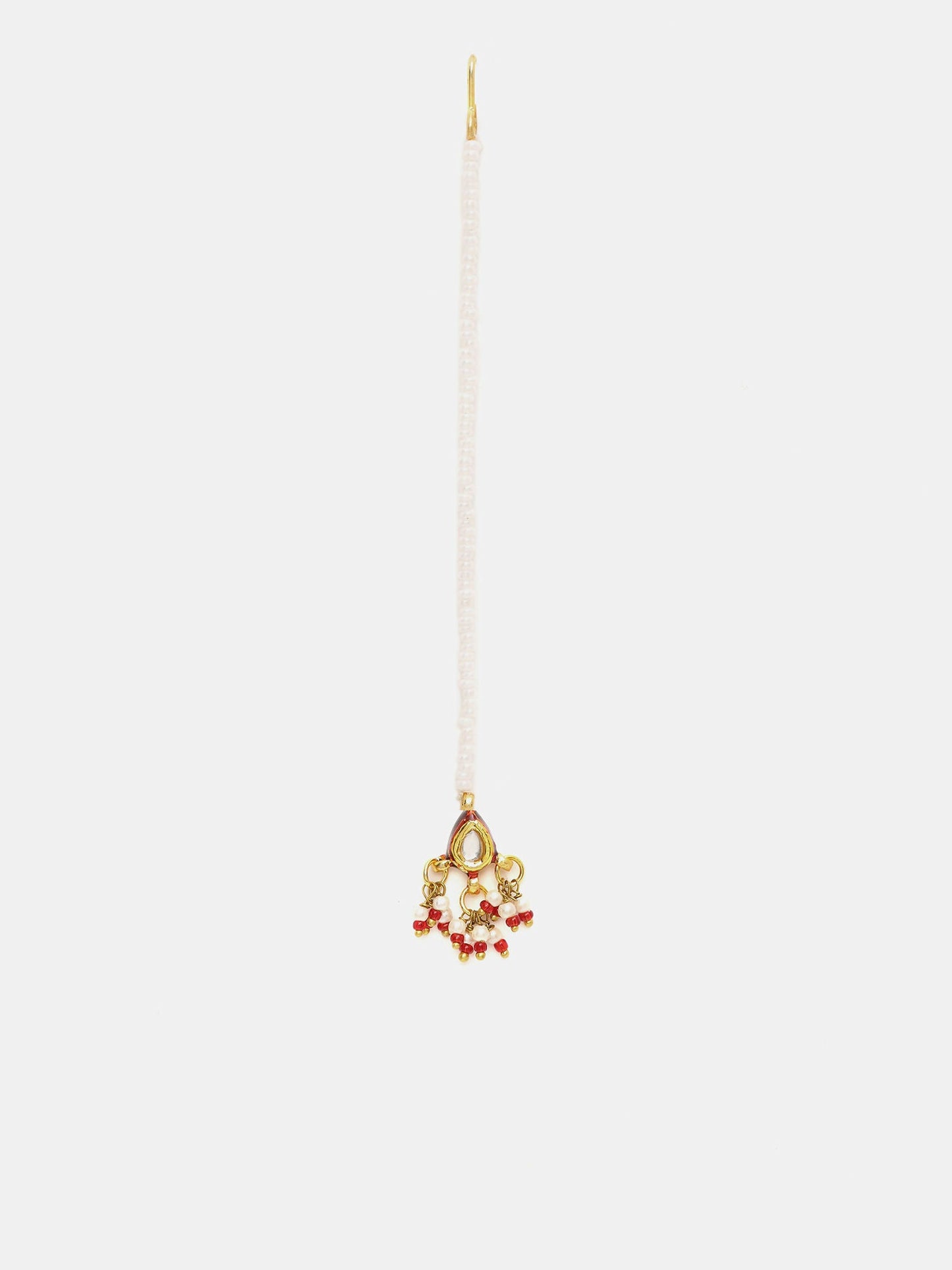 Ruby Raang Gold Kundan Maang Tikka | Swadesiicart