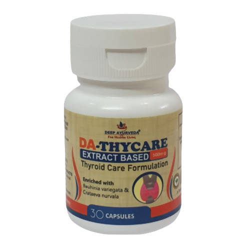 Deep Ayurveda DA-Thycare 500mg Veg Capsules - DEEP AYURVEDA
