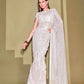 Tikhi Imli White Sequinned Embellished Saree | Swadesiicart