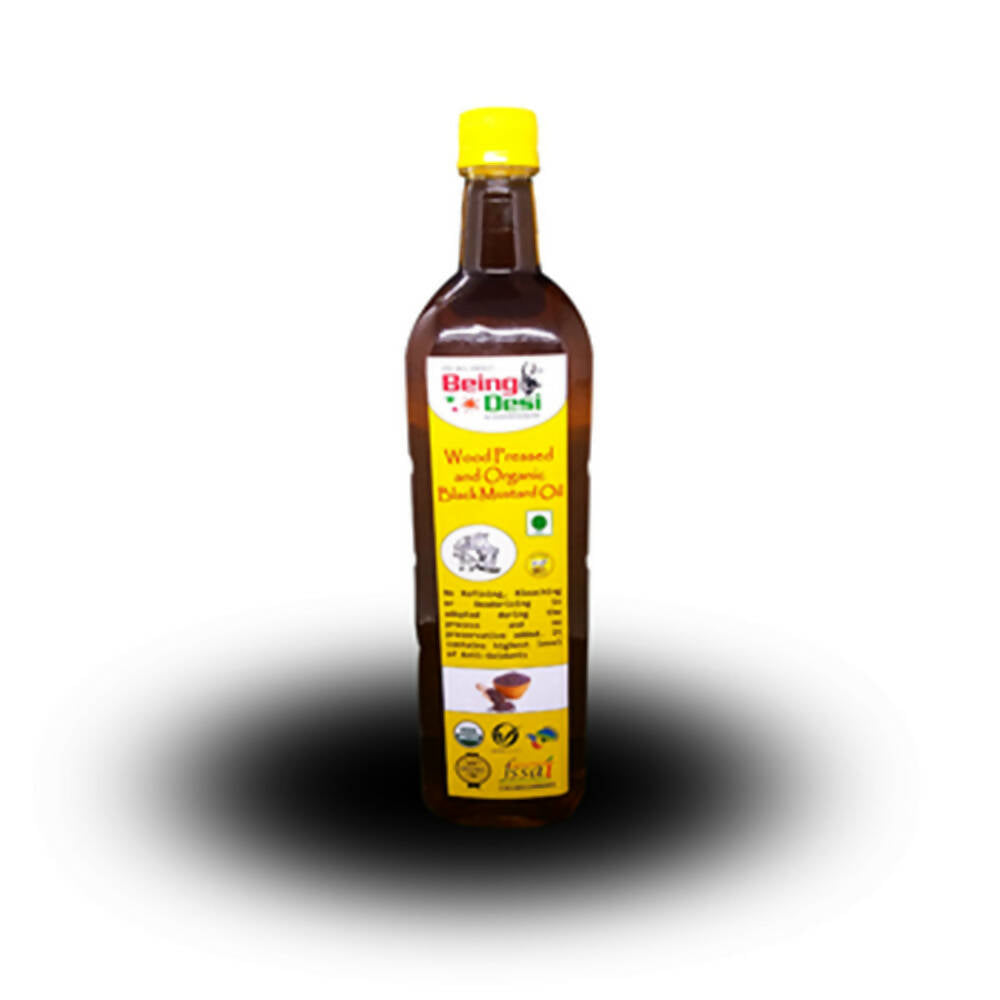 Being Desi Wood pressed Organic Black Mustard Oil - Swadesiicart