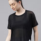 MKH Relaxed Fit Typography Printed Drop-Shoulder Sleeves Dri-FIT Sheer Training T-shirt - Swadesiicart